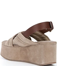 Free People Beach Party Suede Slingback Platform Sandals
