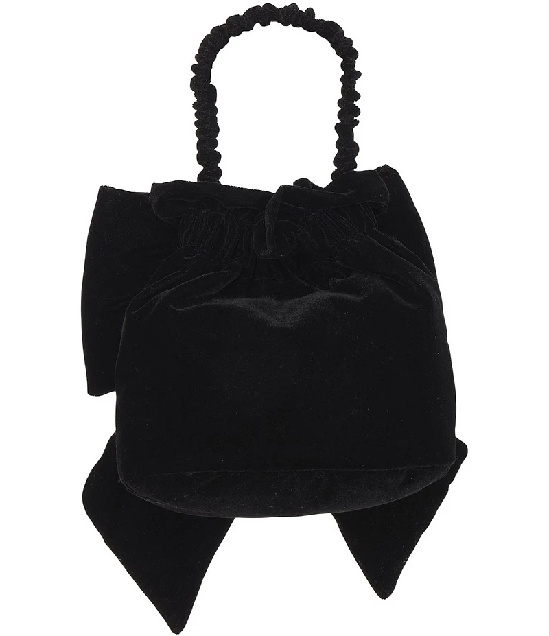 Free People Belle Velvet Bow Novelty Bag
