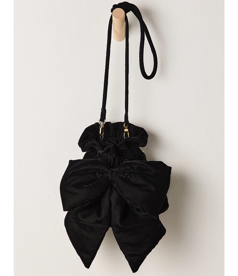Free People Belle Velvet Bow Bag