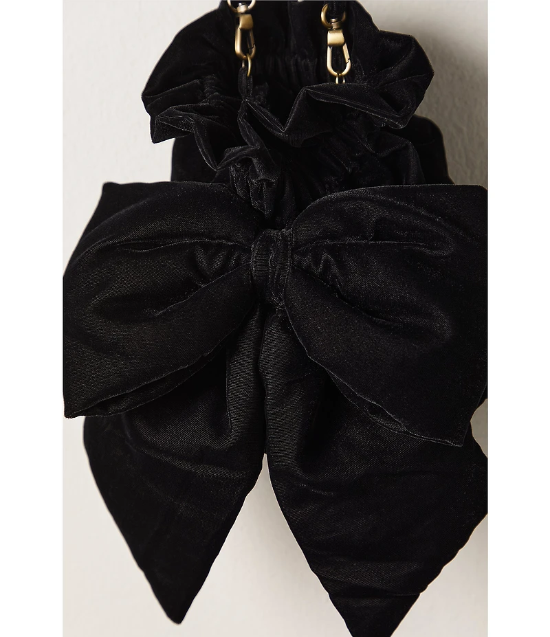 Free People Belle Velvet Bow Bag