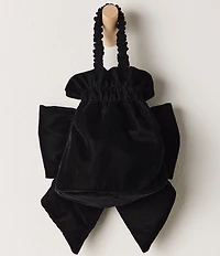 Free People Belle Velvet Bow Novelty Bag
