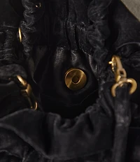 Free People Belle Velvet Bow Novelty Bag