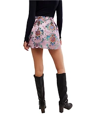 Free People Benjamine Floral Jacquard Mini Skirt
