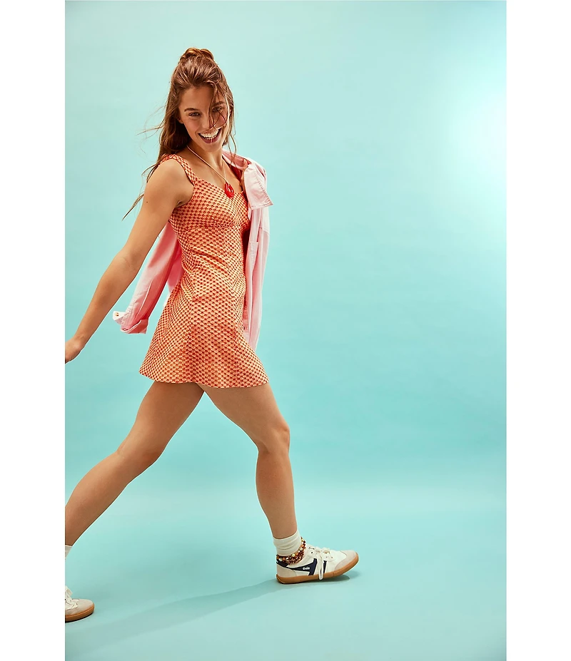 Free People Berry Kiss Embroidered Off-the-Shoulder Mini Dress