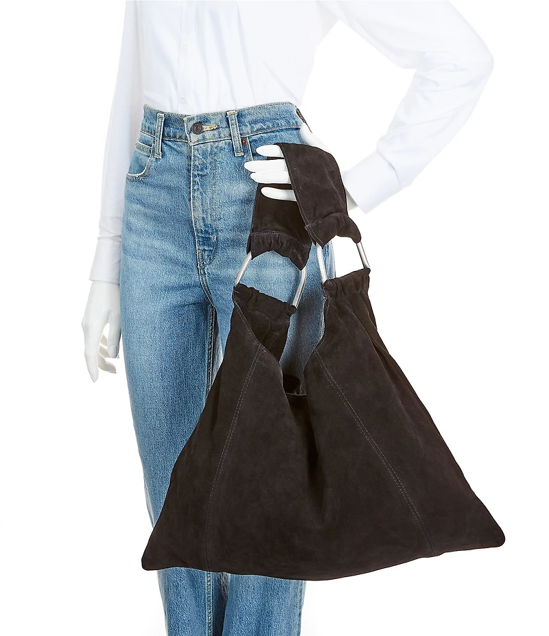 Free People Bobbi Suede Slouch Tote Bag