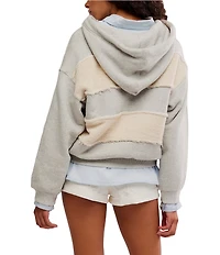 Free People Camp Crush Beaded Drawstring Long Sleeve Knit Hoodie