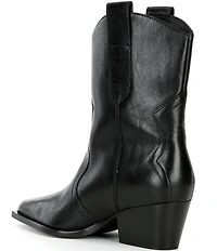 Free People Cat Nap Leather Cowboy Boots