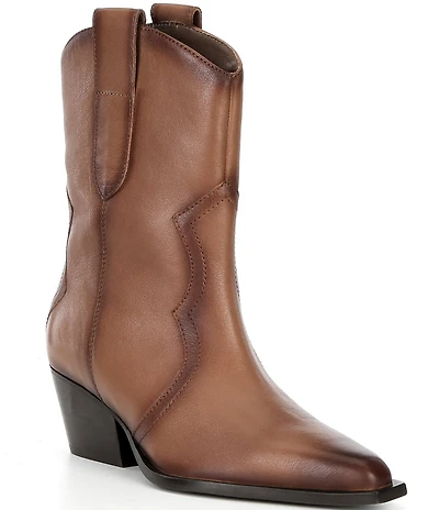 Free People Cat Nap Leather Cowboy Boots