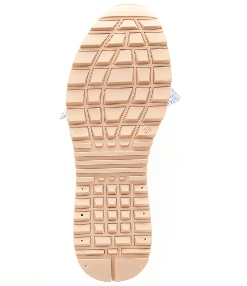 Free People Chapmin Bow Espadrille Platform Wedge Slide Sandals