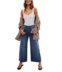 Free People Clean Lines Scoop Neck Sleeveless Bodysuit