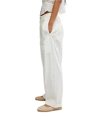 Free People Clover Dropped Low Rise Poplin Harem Trouser Pants