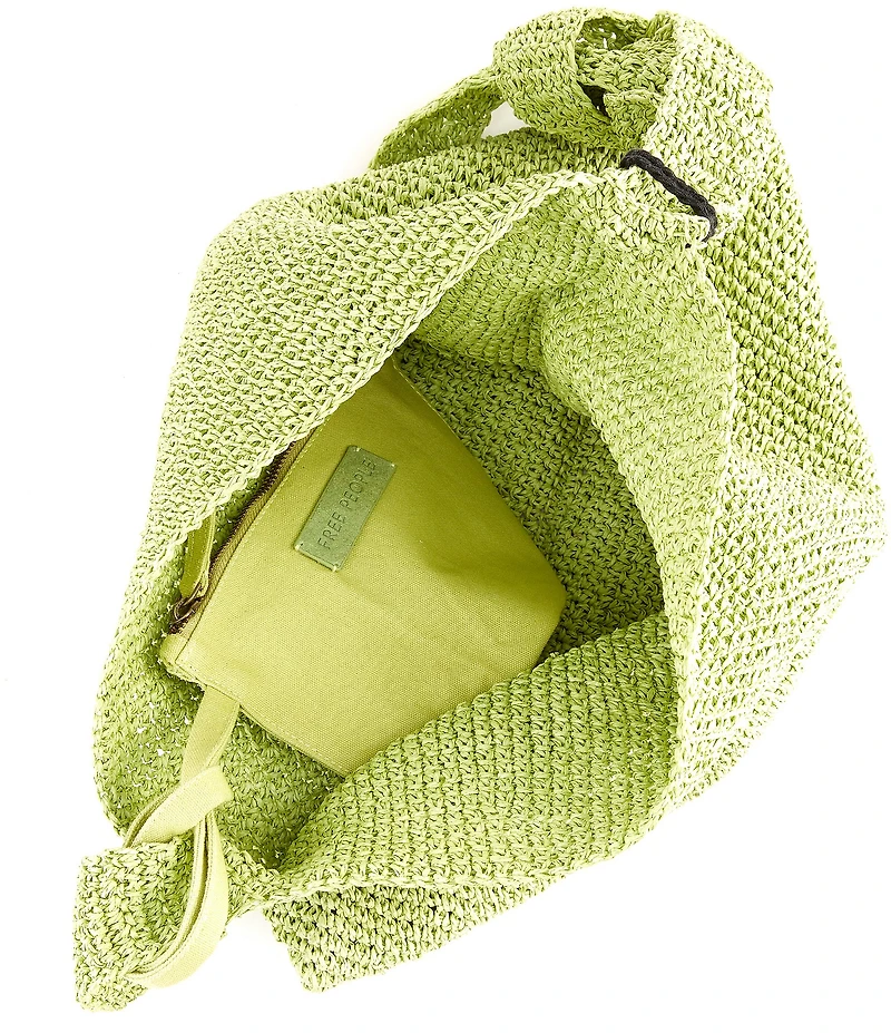 Free People Coastal Crush Straw Tote Bag