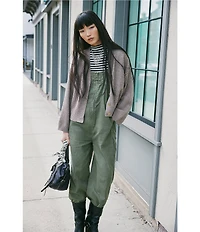 Free People Cool Of The Night V- Neck Long Sleeve Button Front Cardigan