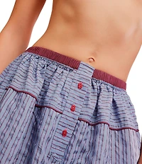 Free People Cross My Heart Striped Lounge Pants