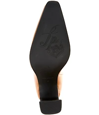 Free People Date Night Leather Banana Heel Tall Boots