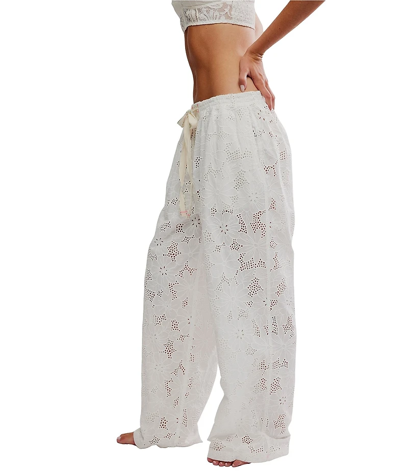 Free People Day Drift Woven Eyelet Sleep Pants