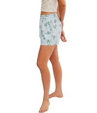 Free People Day To Day Floral Woven Boxer Shorts