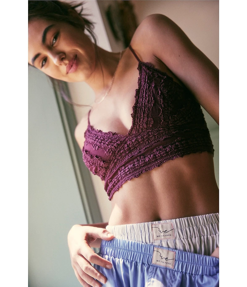 Free People Day To Day Striped Boxer Shorts