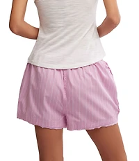 Free People Day To Day Striped Boxer Shorts