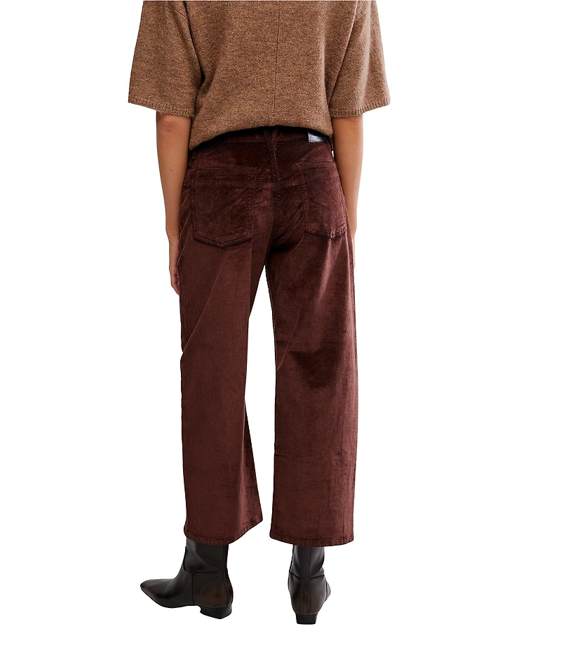 Free People Deep Trance Low Rise Corduroy Barrel Jeans