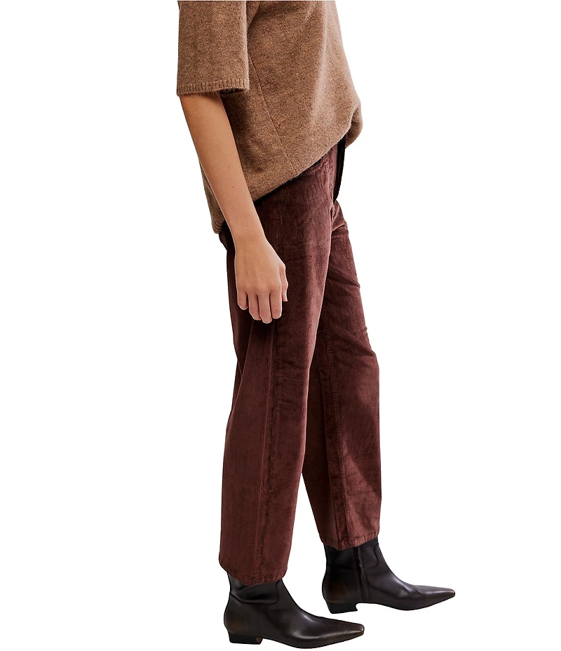 Free People Deep Trance Low Rise Corduroy Barrel Jeans