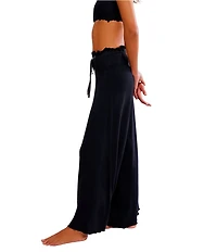 Free People Dream State Knit Ultra-Wide-Leg Lounge Sleep Pants