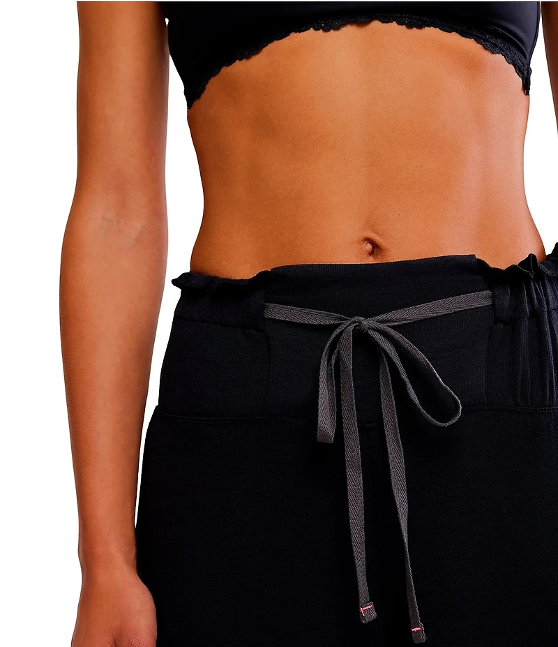 Free People Dream State Knit Ultra-Wide-Leg Lounge Sleep Pants