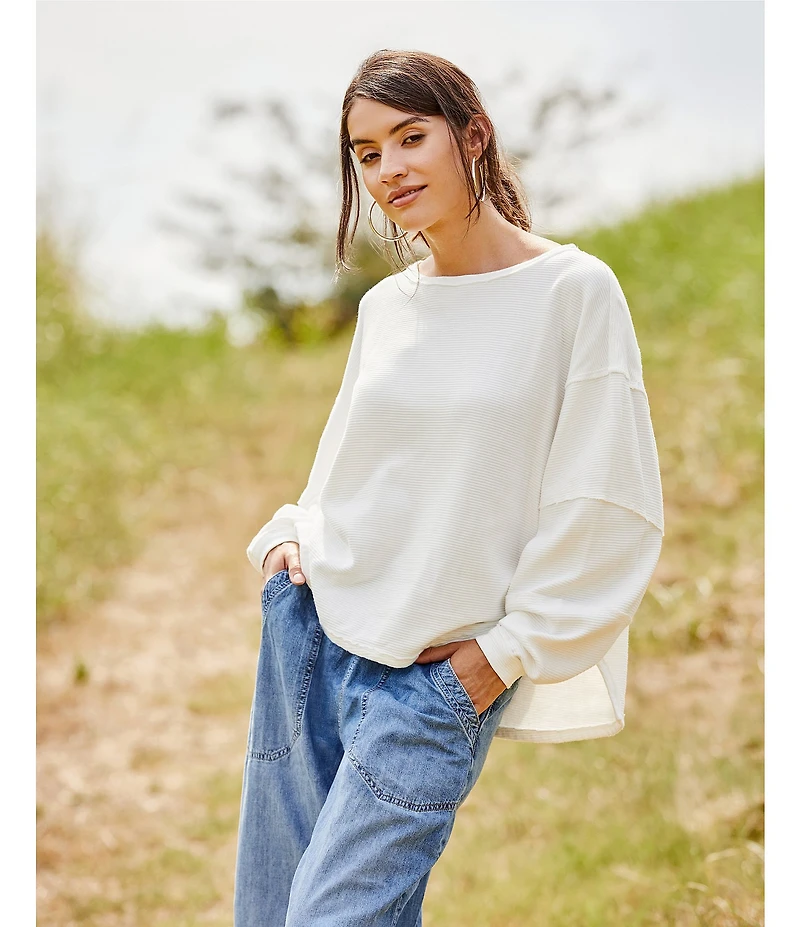 Free People Easy Peasy Pull-On Boyfriend Denim Jeans