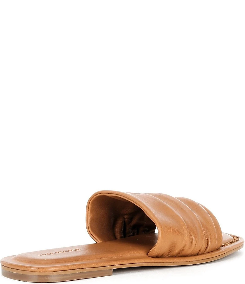 Free People Evelyn Leather Banded Slide Sandals