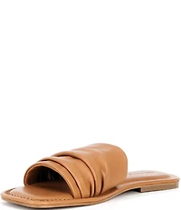 Free People Evelyn Leather Banded Slide Sandals