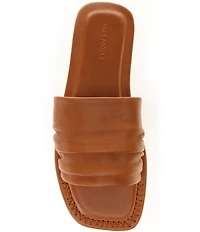 Free People Evelyn Leather Banded Slide Sandals