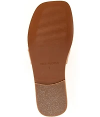 Free People Evelyn Leather Banded Slide Sandals