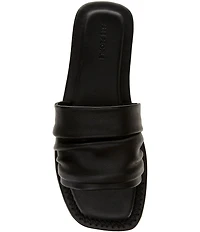 Free People Evelyn Leather Banded Slide Sandals