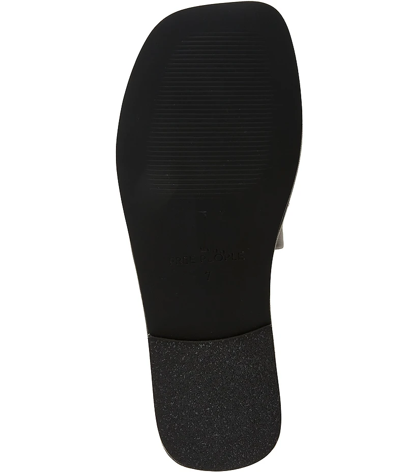 Free People Evelyn Leather Banded Slide Sandals