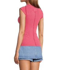 Free People Ever Had Crew Neck Short Sleeve Knit Tee