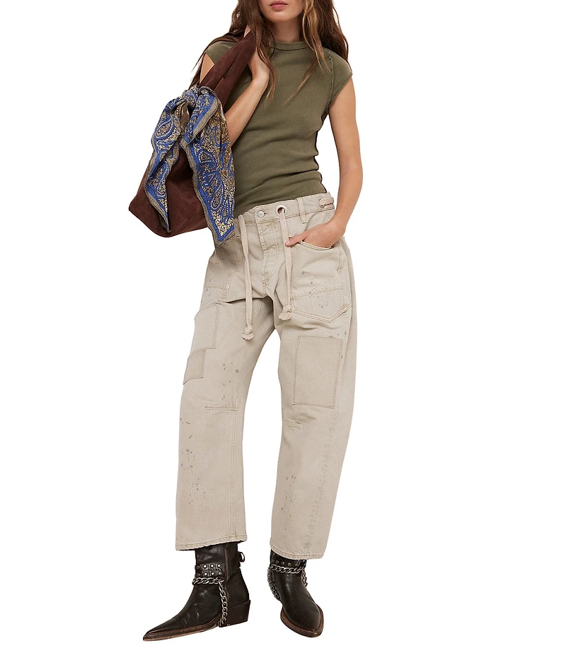 Free People Ever Had Crew Neck Short Sleeve Knit Tee