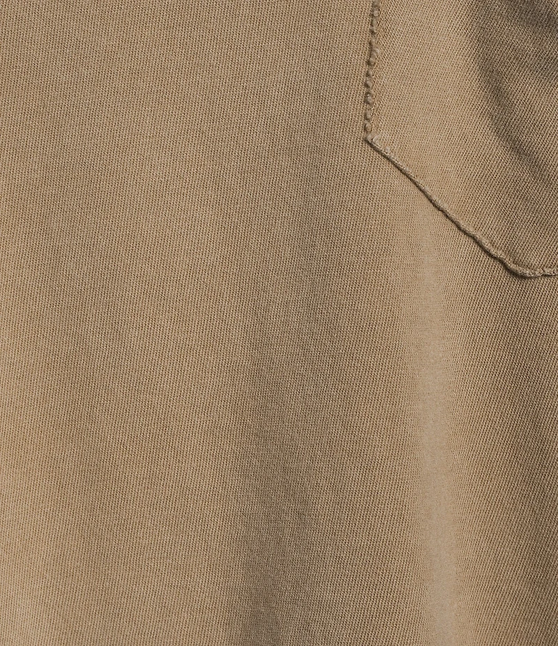 Free People Fade Into You Scoop Neck Long Sleeve Front Pocket Tee Shirt