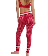 Free People Falala Knit Peppermint Dot Leggings