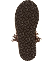 Free People Fallon Suede Fringe Moccasin Mules