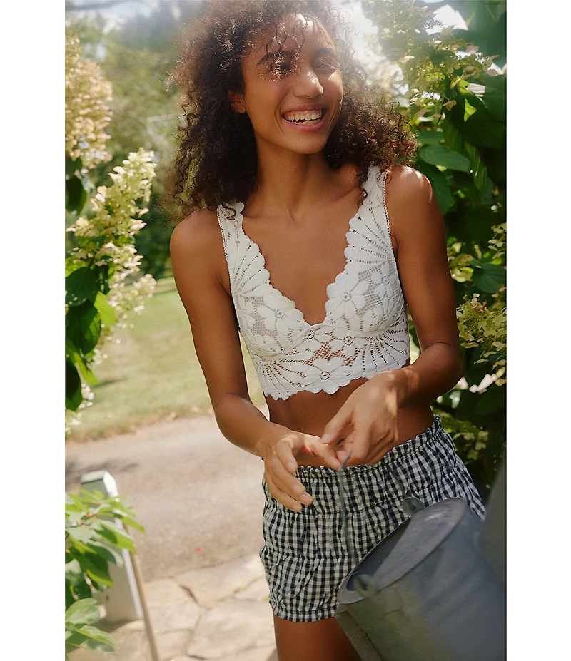 Free People Favorite Find Woven Gingham Bloomer