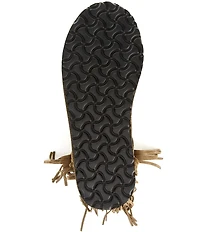 Free People Faye Suede Fringe Mid Calf Boots