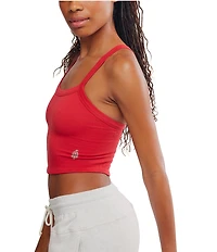 Free People FP Movement All Clear Solid Scoop Neckline Sleeveless Cami