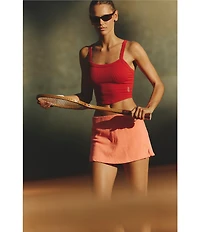 Free People FP Movement All Clear Solid Scoop Neckline Sleeveless Cami