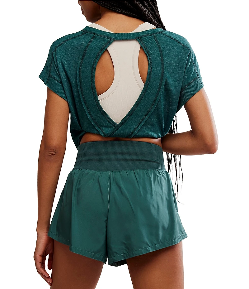 Free People FP Movement Carpe Diem High Waist Shorts