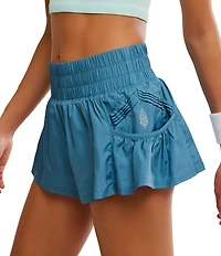 Free People FP Movement Get Your Flirt On High Rise Shorts