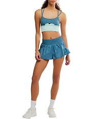 Free People FP Movement Get Your Flirt On High Rise Shorts