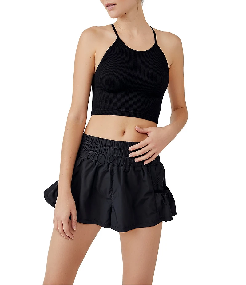 Free People FP Movement Get Your Flirt On High Rise Shorts