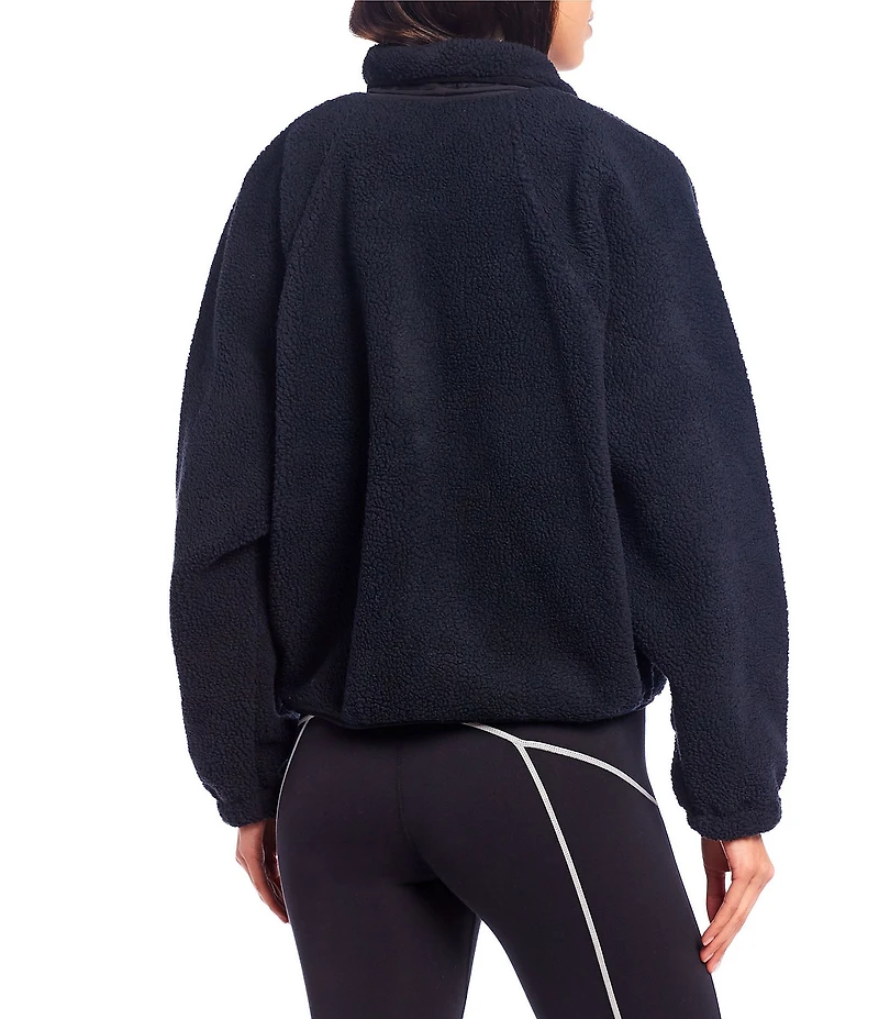 Free People FP Movement Hit the Slopes Stand Collar Long Sleeve Snap Front Jacket