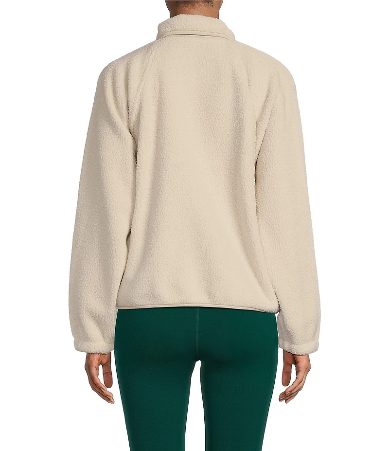 Free People FP Movement Hit the Slopes Stand Collar Long Sleeve Snap Front Jacket