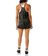 Free People FP Movement Hot Shot Scoop Neck Sleeveless Patch Pocket Mini Dress